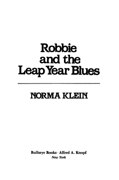 Robbie and the Leap Year Blues