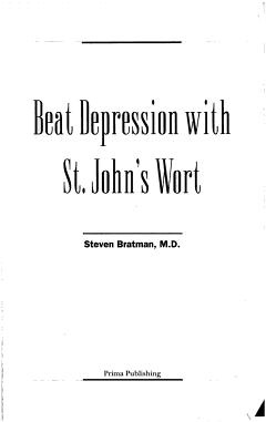 Beat Depression with St. John\'s Wort