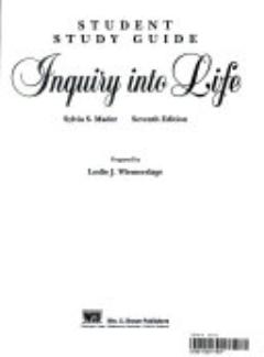 Inquiry Into Life with Student Study Art Notebook