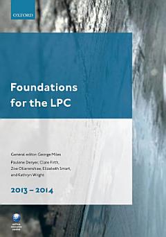 Foundations for the LPC 2013-14