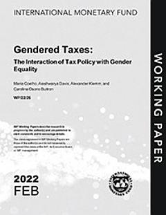 Gendered Taxes: The Interaction of Tax Policy with Gender Equality