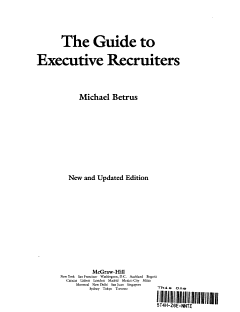 The Guide to Executive Recruiters