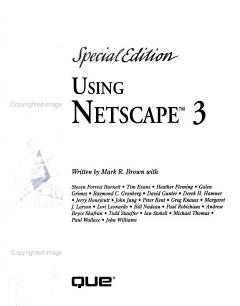 Using Netscape 3