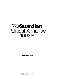 The Guardian Political Almanac 1993/4