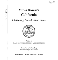 Karen Brown\'s California