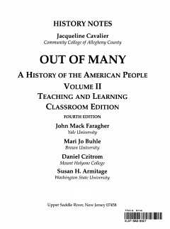 Out of Many: A History of the American People