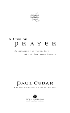 A Life of Prayer