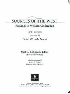 Sources of the West