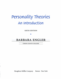 Personality Theories