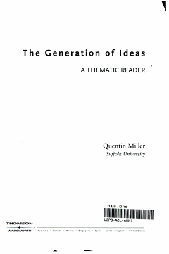 The Generation of Ideas