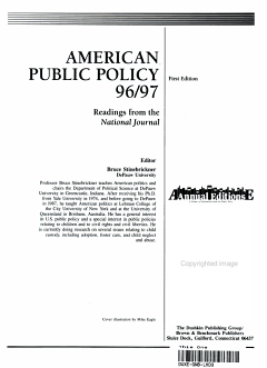 American Public Policy 96/97