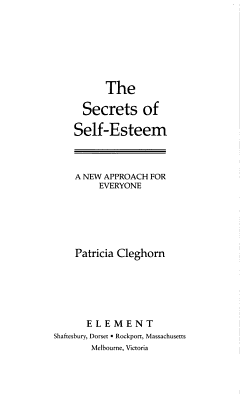 The Secrets of Self-esteem