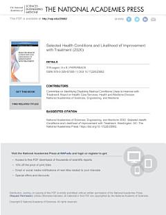 Selected Health Conditions and Likelihood of Improvement with Treatment