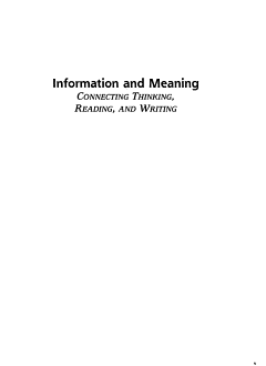 Information and Meaning