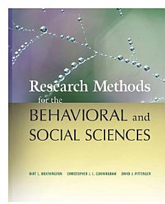 Research Methods for the Behavioral and Social Sciences