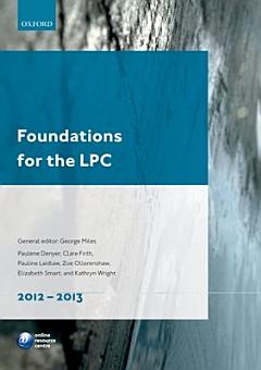 Foundations for the LPC 2012-13