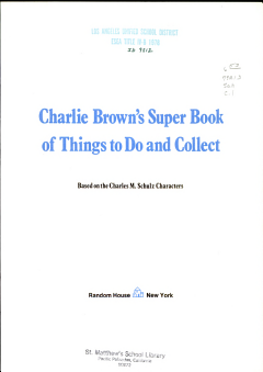 Charlie Brown\'s Super Book of Things to Do and Collect