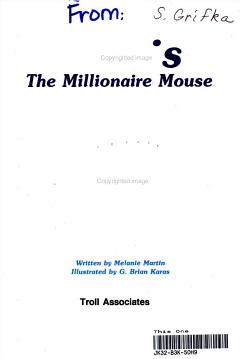 Morris, the Millionaire Mouse