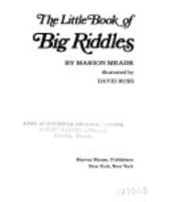 The Little Book of Big Riddles