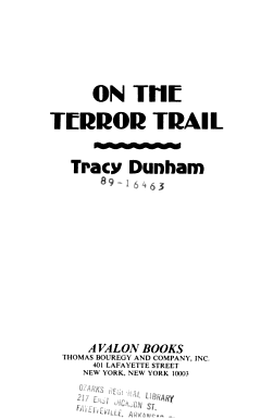 On the Terror Trail