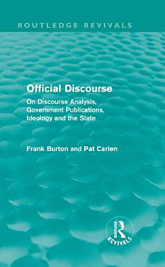 Official Discourse (Routledge Revivals)