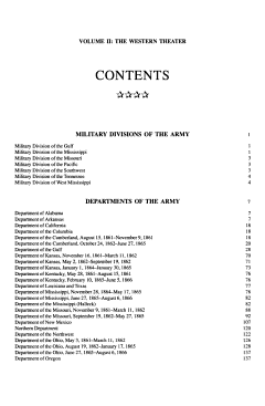 The Union Army, 1861-1865: The Western theater