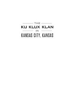 Ku Klux Klan in Kansas City, Kansas, The