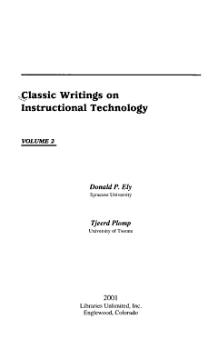 Classic Writings on Instructional Technology