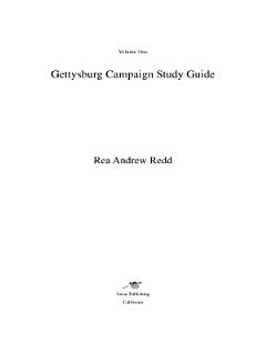 Gettysburg Study Guide, Volume 1