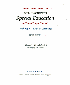 Introduction to Special Education