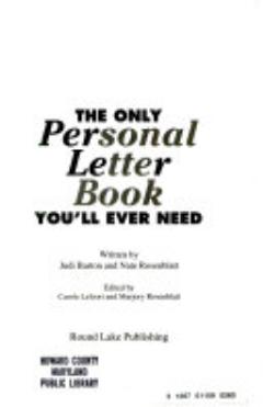 The Only Personal Letter Book You\'ll Ever Need