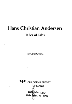 Hans Christian Andersen, Teller of Tales