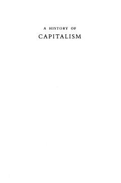 A History of Capitalism, 1500-1980