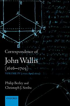 The Correspondence of John Wallis: 1672-April 1675