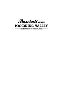 Baseball in the Mahoning Valley