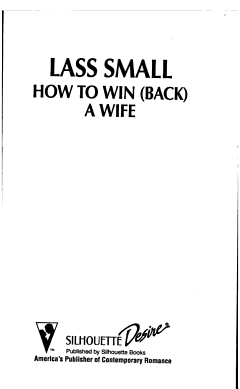 How to Win (back) a Wife