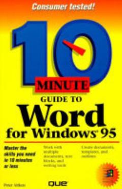 10 Minute Guide to Word for Windows 95