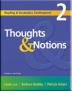 Reading and Vocabulary Development 2: Thoughts and Notions