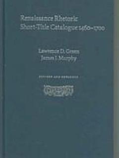 Renaissance Rhetoric Short-title Catalogue 1460-1700