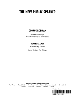 The New Public Speaker