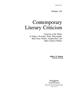 Contemporary Literary Criticism