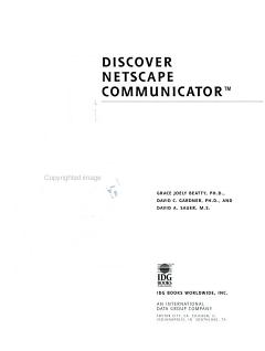 Discover Netscape Communicator