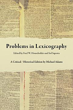 Problems in Lexicography