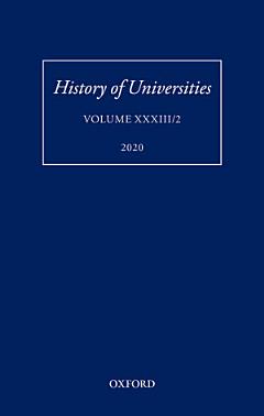 History of Universities Volume XXXIII/2