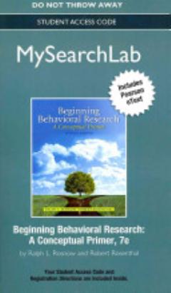 Beginning Behavioral Research