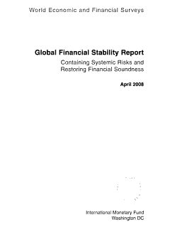 Global Financial Stability Report, April 2008