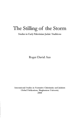 The Stilling of the Storm