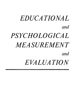 Educational and Psychological Measurement and Evaluation