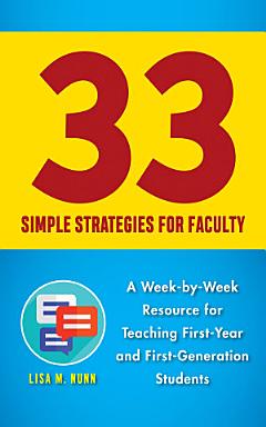 33 Simple Strategies for Faculty