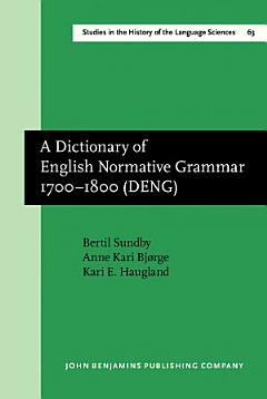 A Dictionary of English Normative Grammar 17001800 (DENG)